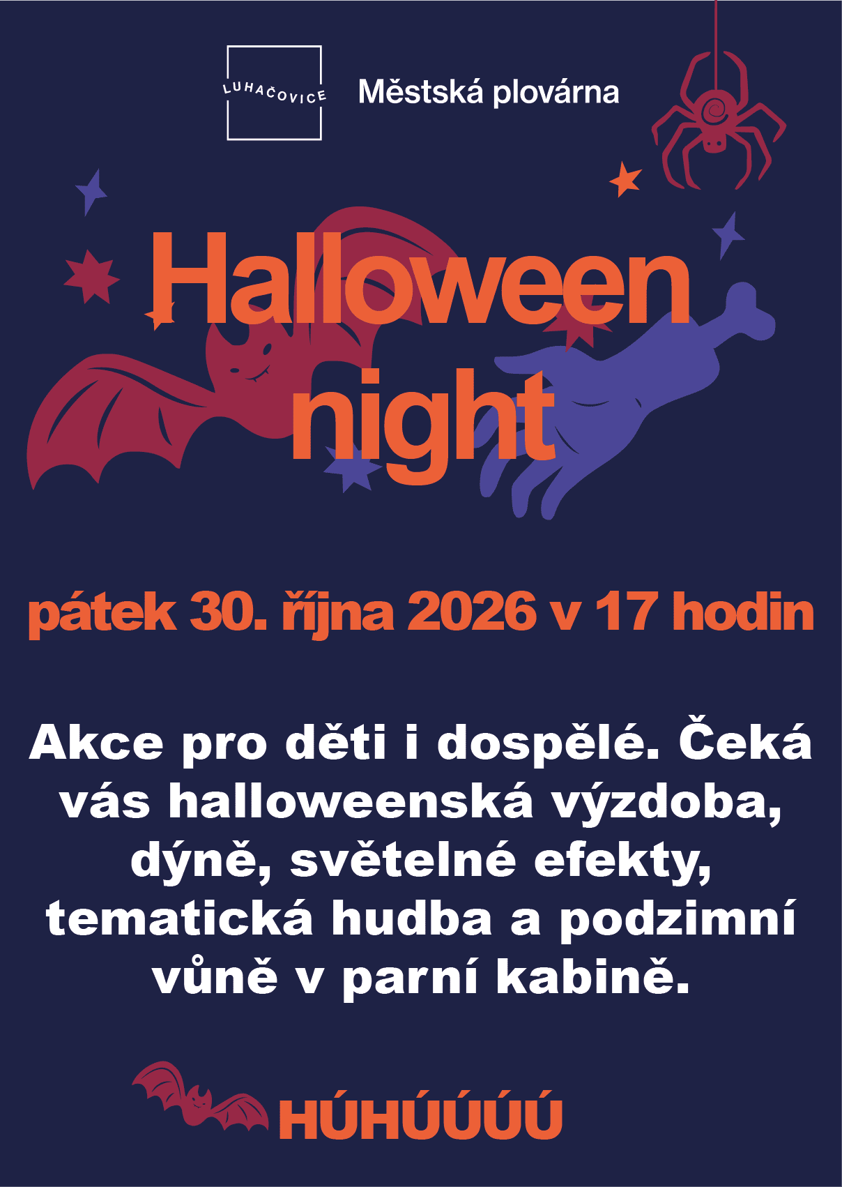 Halloween night 2026 – Městská plovárna Luhačovice